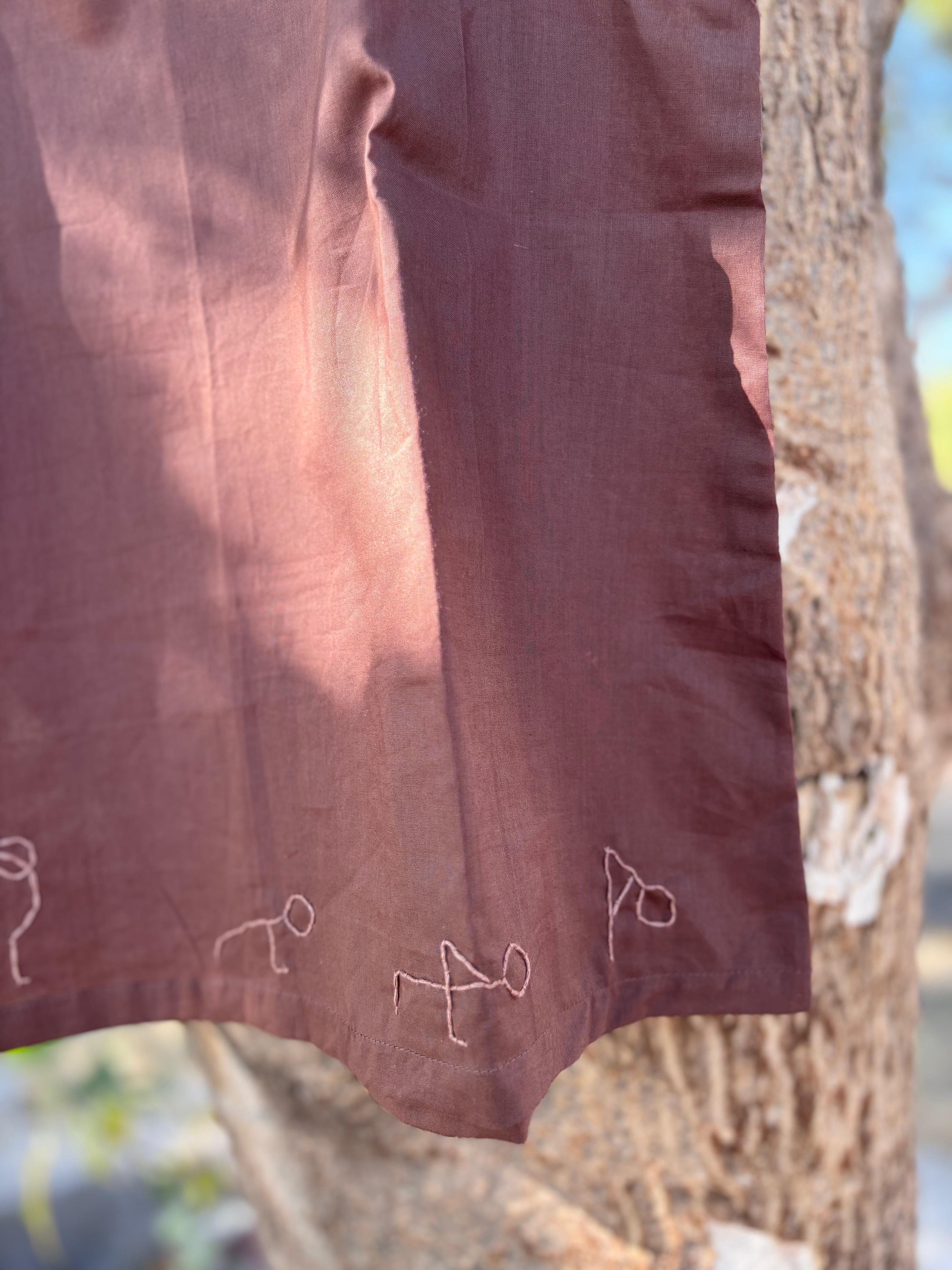 Yoga-Inspired brown top