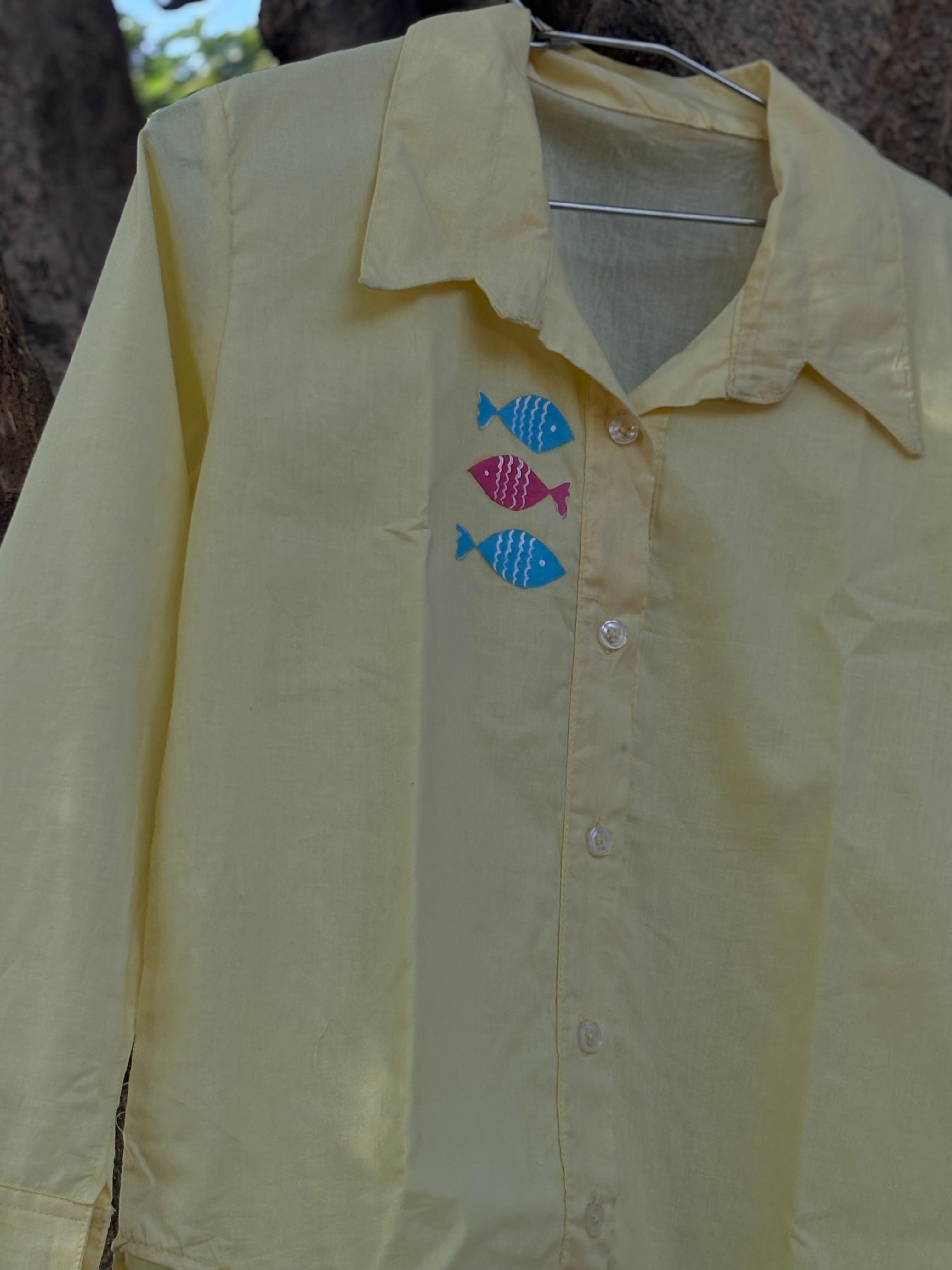 The Solis Fish-Embroidered co-ord set